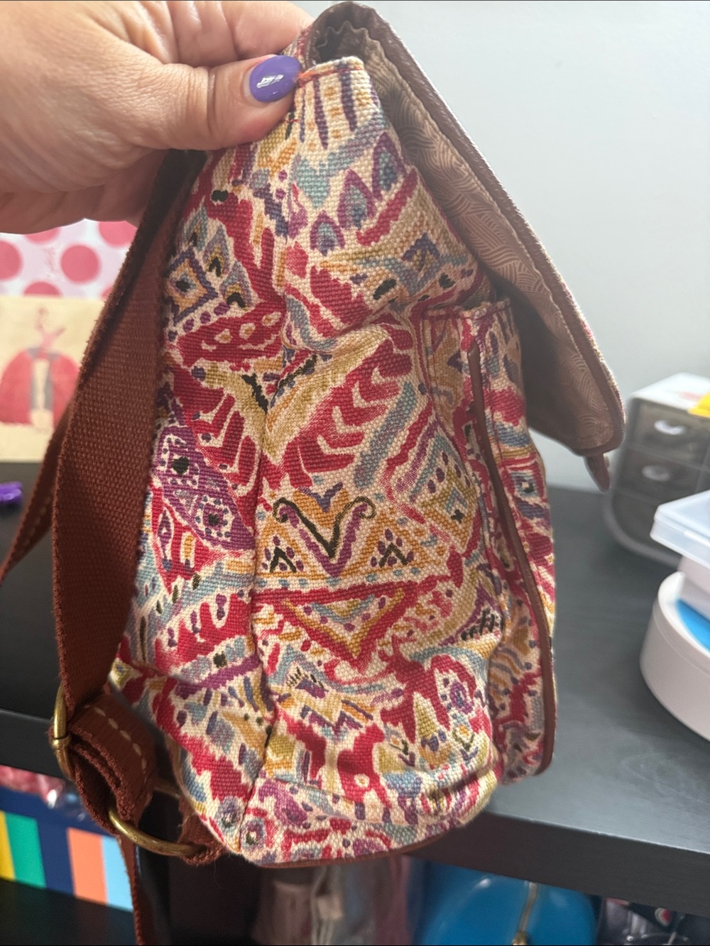 Sakroots Artistic Circle Convertible Flap Backpack - Picture 7 of 14